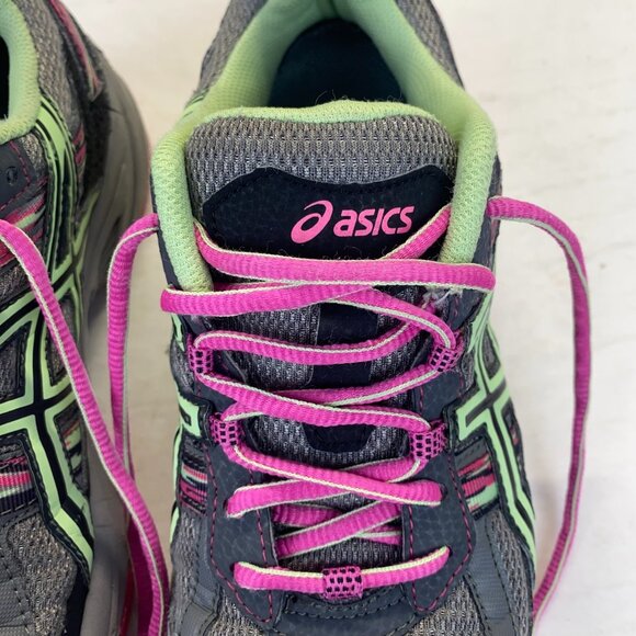 Asics Gel Venture 5 Athletic Running Shoes - T5N9Q - Gray/Lime/Pink - Women 8.5D - Picture 10 of 16